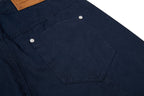 Yiaknis Wide-Leg Trousers with Diagonal Leg Seams, Navy and Dark Grey – photo 19