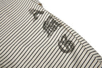 Yiaknis Striped Wide-Leg Trousers, Letter Print, Black and White Stripes – photo 19