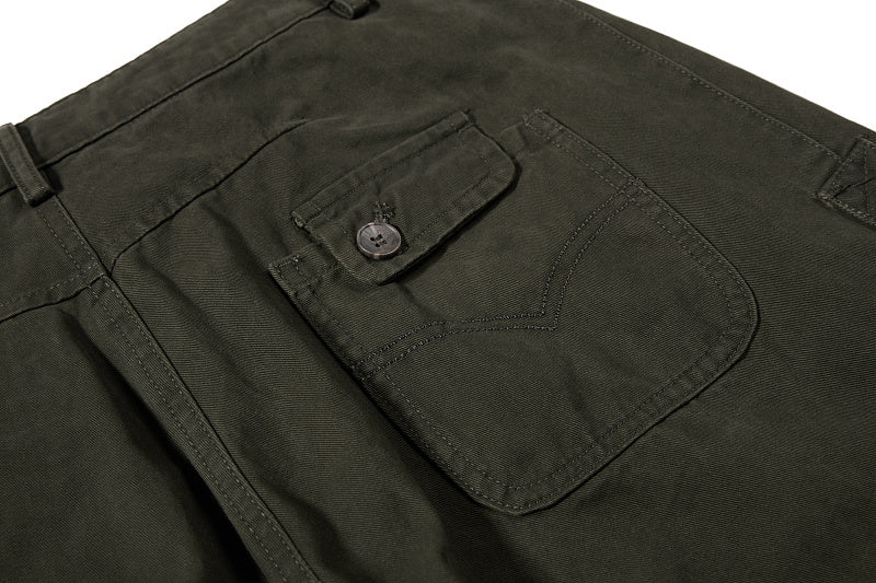Yiaknis Wide-Leg Cargo Trousers, Thigh Pocket, Dark Green and Navy – photo 19