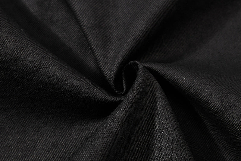 Yiaknis Black Wide-Leg Cargo Shorts with Drawstring Hems – photo 19