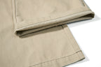 Yiaknis Khaki and Dark Grey Wide-Leg Cargo Trousers with Elastic Back Waist – photo 20