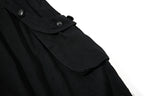 Yiaknis Wide-Leg Cropped Cargo Trousers, Zip Waistband, Black and Off White – photo 20