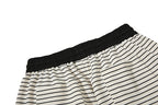 Yiaknis Striped Wide-Leg Trousers, Letter Print, Black and White Stripes – photo 20