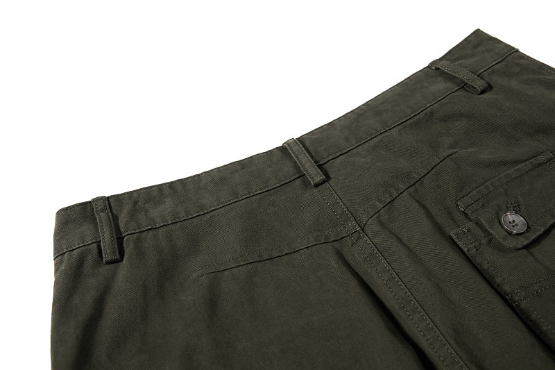 Yiaknis Wide-Leg Cargo Trousers, Thigh Pocket, Dark Green and Navy – photo 20
