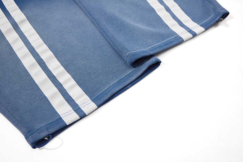 Yiaknis Wide-Leg Trousers, Side Stripes, Blue and Black – photo 20