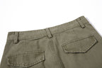Yiaknis Wide-Leg Trousers with Button Fly and Flap Pockets, Khaki and Black – photo 20