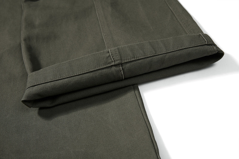Yiaknis Wide-Leg Overalls, Floral Bib Trim, Army Green and Black