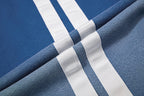 Yiaknis Wide-Leg Trousers, Side Stripes, Blue and Black – photo 21