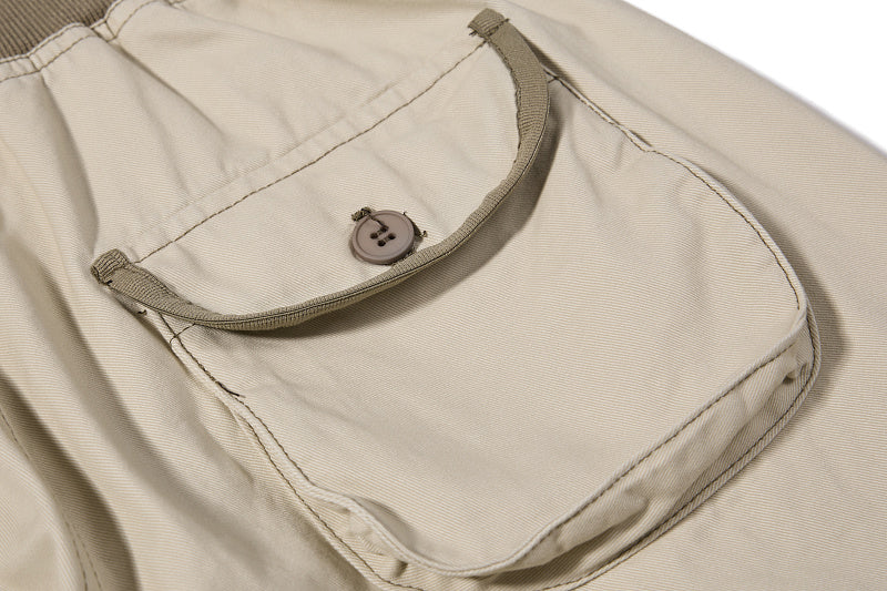 Yiaknis Flared Trousers, Drawstring Waist, Beige and Navy – photo 21