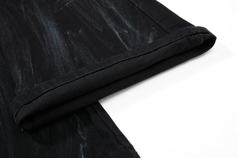 Yiaknis Flared Trousers with Washed Finish, Black and Light Grey – photo 21