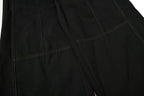 Yiaknis Wide-Leg Trousers with Rope Front Lacing, Black and Beige – photo 21