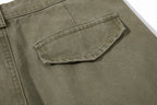 Yiaknis Wide-Leg Trousers with Button Fly and Flap Pockets, Khaki and Black – photo 21
