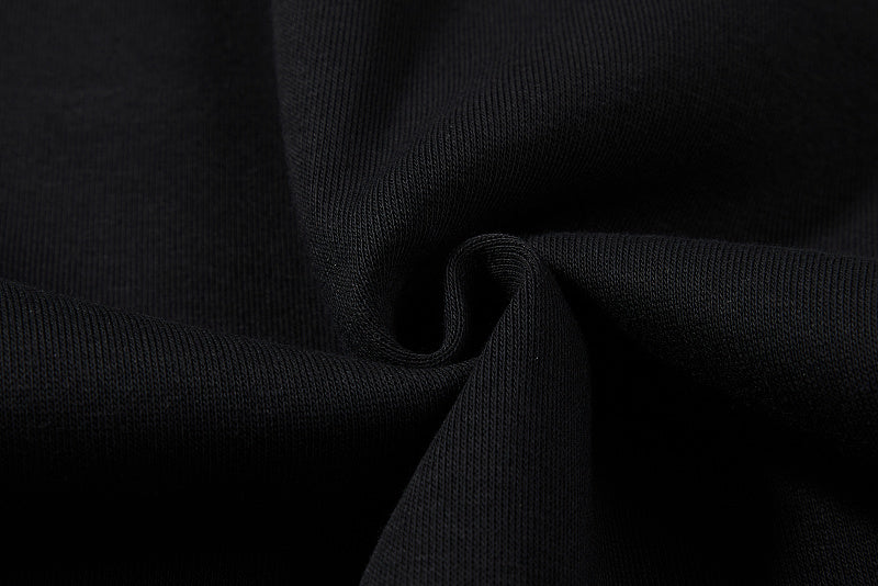 Yiaknis Wide-Leg Sweatpants, Colourful Buttons, Black and Light Grey