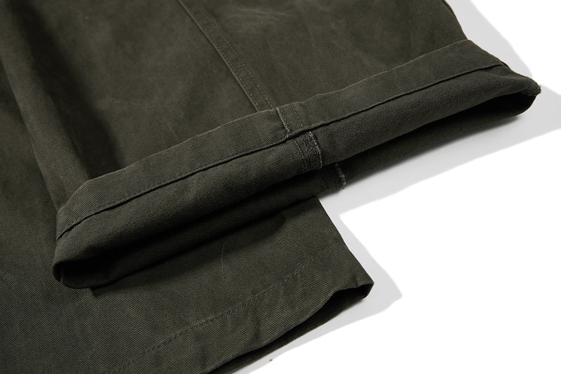 Yiaknis Wide-Leg Cargo Trousers, Thigh Pocket, Dark Green and Navy – photo 22