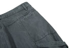 Yiaknis Wide-Leg Cargo Trousers with Mesh Pocket, Dark Grey and Blue – photo 22