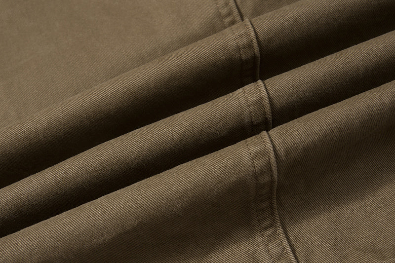 Yiaknis Baggy Wide-Leg Trousers, Drawstring Waist, Khaki and Dark Grey – photo 22