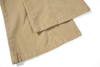 Yiaknis Khaki and Dark Grey Wide-Leg Cargo Trousers with Back Flap Pockets – photo 23