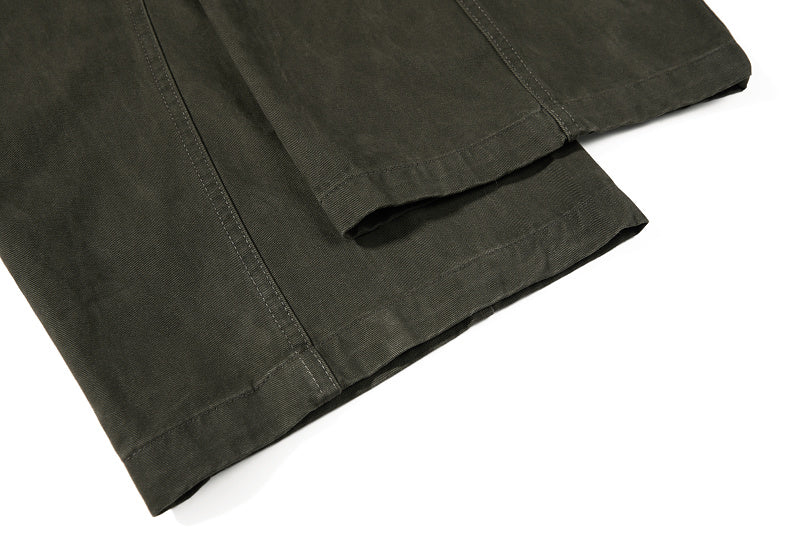 Yiaknis Wide-Leg Cargo Trousers, Thigh Pocket, Dark Green and Navy – photo 23