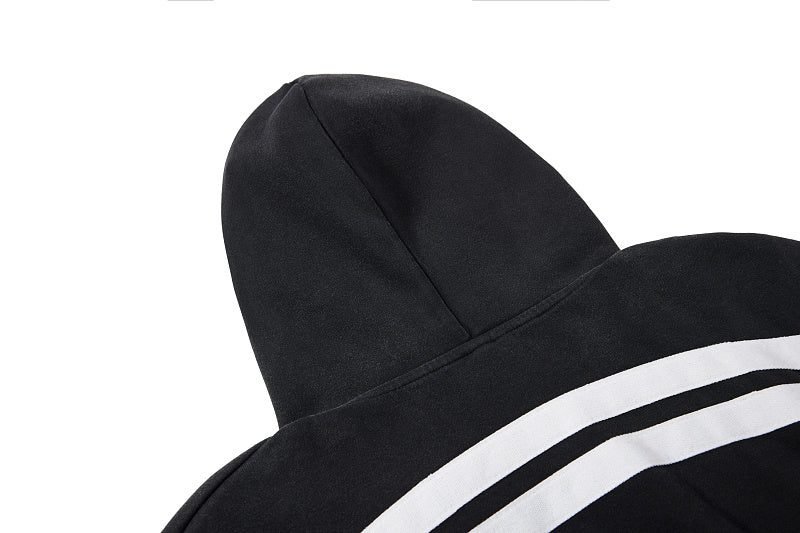 Yiaknis Zip-Up Hoodie and Sweatpants Set, Script Print, Blue and Black – photo 23