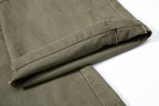Yiaknis Wide-Leg Trousers with Button Fly and Flap Pockets, Khaki and Black – photo 23