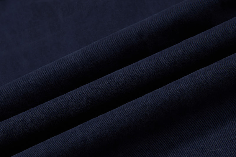 Yiaknis Wide-Leg Cargo Trousers with Button Front, Navy and Grey Green – photo 23