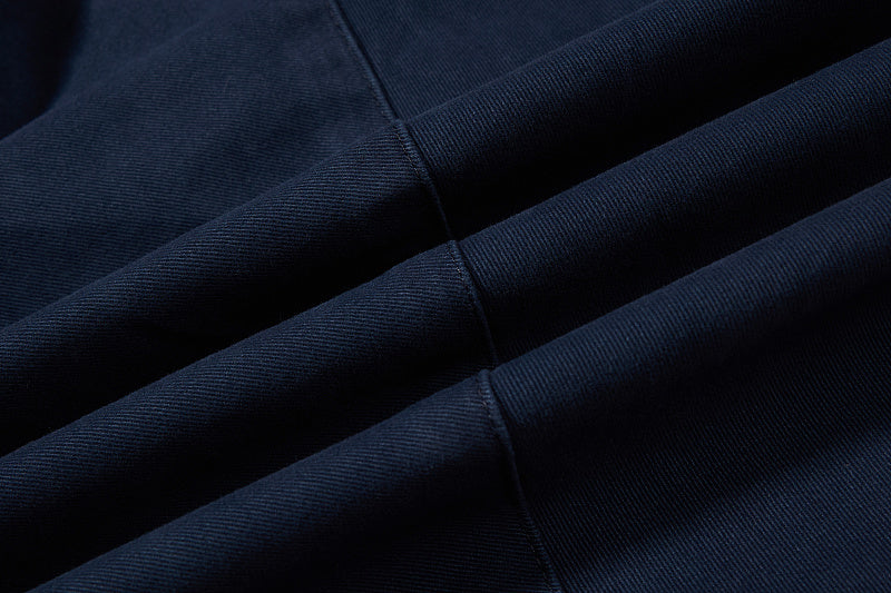 Yiaknis Wide-Leg Trousers with Diagonal Leg Seams, Navy and Dark Grey – photo 23