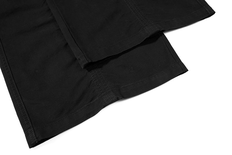 Yiaknis Wide-Leg Cargo Trousers, D-Ring Pockets, Black and Dark Green – photo 23