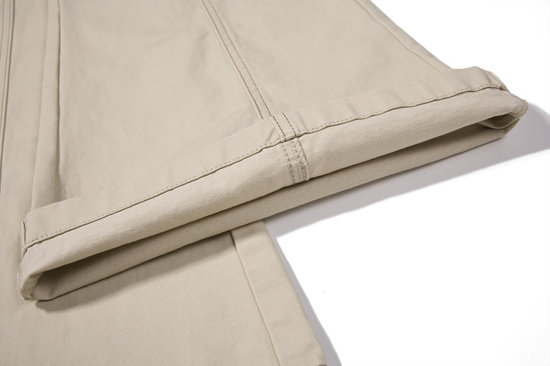 Yiaknis Flared Trousers, Drawstring Waist, Beige and Navy – photo 23