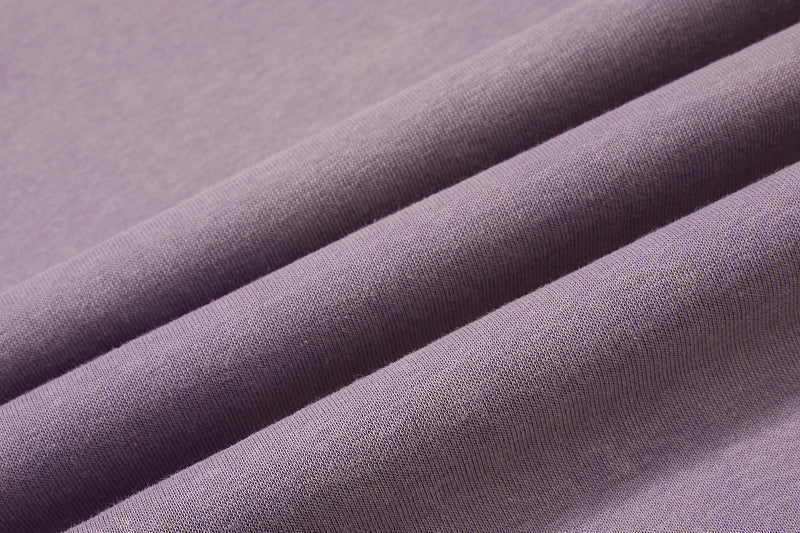 Yiaknis Wide-Leg Sweatpants, Letter Print, Light Purple and Black