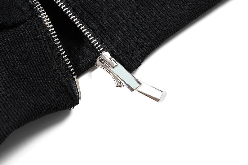 Yiaknis Zip-Up Hoodie and Sweatpants Set, 23 Print, Light Grey and Black