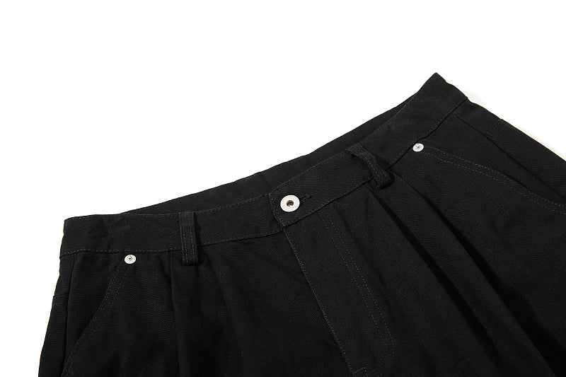 Yiaknis Cropped Cargo Trousers, Drawstring Hems, Blue and Black – photo 24