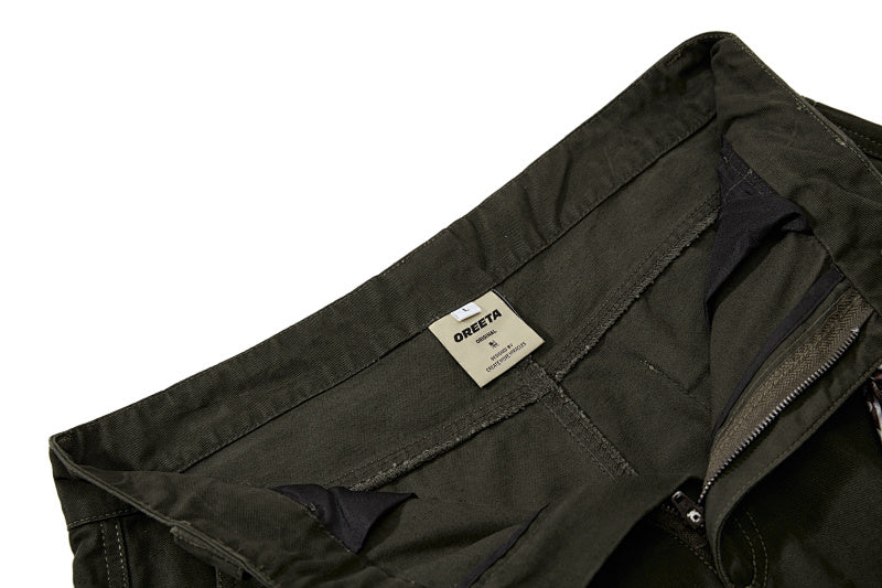 Yiaknis Wide-Leg Cargo Trousers, Snap Pockets, Dark Green and Black – photo 24