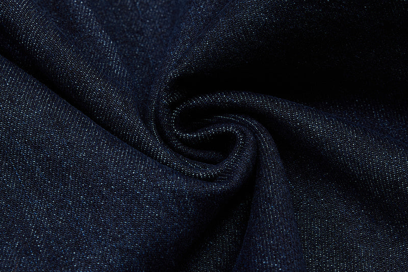 Yiaknis Dark Blue Denim Overalls with Zip and Cargo Pockets