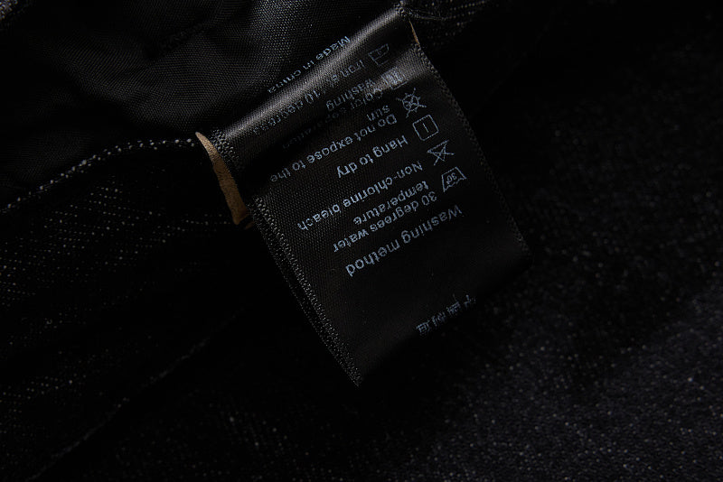 Yiaknis Black Washed Flared Jeans with Buckle Straps