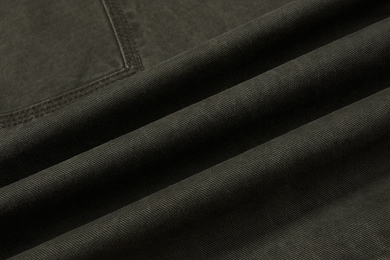 Yiaknis Wide-Leg Cargo Trousers, Pocket Straps, Dark Green and Khaki – photo 25