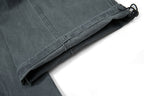 Yiaknis Wide-Leg Cargo Trousers with Mesh Pocket, Dark Grey and Blue – photo 25