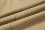 Yiaknis Khaki and Dark Grey Wide-Leg Cargo Trousers with Back Flap Pockets – photo 25