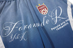 Yiaknis Zip-Up Hoodie and Sweatpants Set, Script Print, Blue and Black – photo 26