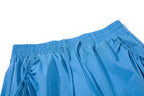 Yiaknis Wide-Leg Cropped Trousers, Elastic Waist, Grey and Blue – photo 26