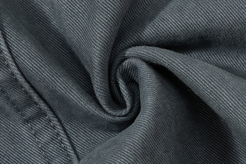 Yiaknis Wide-Leg Cargo Trousers with Mesh Pocket, Dark Grey and Blue – photo 26