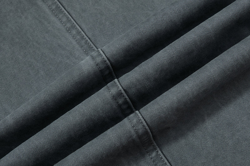 Yiaknis Wide-Leg Cargo Trousers with Mesh Pocket, Dark Grey and Blue – photo 27