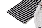 Yiaknis Graphic Raglan T-Shirt, Lace-Up Neck, Grey and White – photo 27