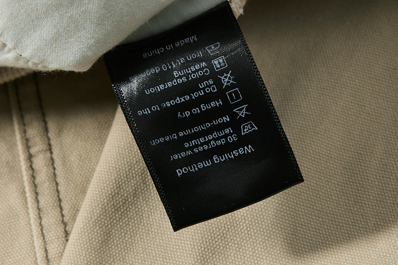 Yiaknis Khaki and Dark Grey Wide-Leg Cargo Trousers with Elastic Back Waist – photo 27