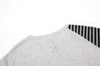 Yiaknis Graphic Raglan T-Shirt, Lace-Up Neck, Grey and White – photo 28