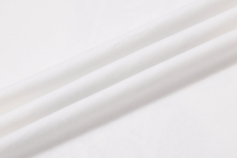 Yiaknis T-Shirt with Large Diagonal Calligraphy Print, White and Black – photo 28