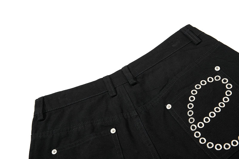 Yiaknis Cropped Cargo Trousers, Drawstring Hems, Blue and Black – photo 28