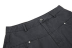 Yiaknis Wide-Leg Trousers with Diagonal Leg Seams, Navy and Dark Grey – photo 28