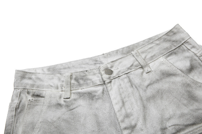 Yiaknis Flared Trousers with Washed Finish, Black and Light Grey – photo 29