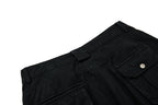 Yiaknis Wide-Leg Cargo Trousers, Snap Pockets, Dark Green and Black – photo 29
