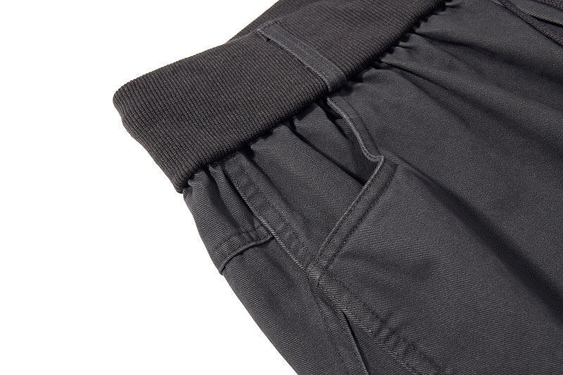 Yiaknis Baggy Wide-Leg Trousers, Drawstring Waist, Khaki and Dark Grey – photo 29